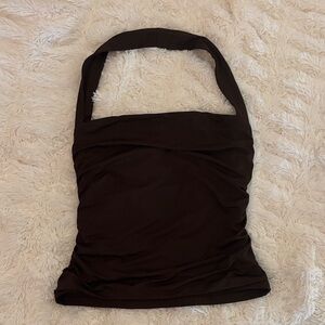 Chic Brown Halter Camisole